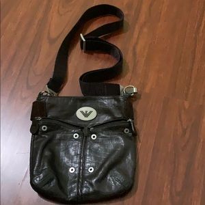 Emporio Armani messenger crossbody bag leather